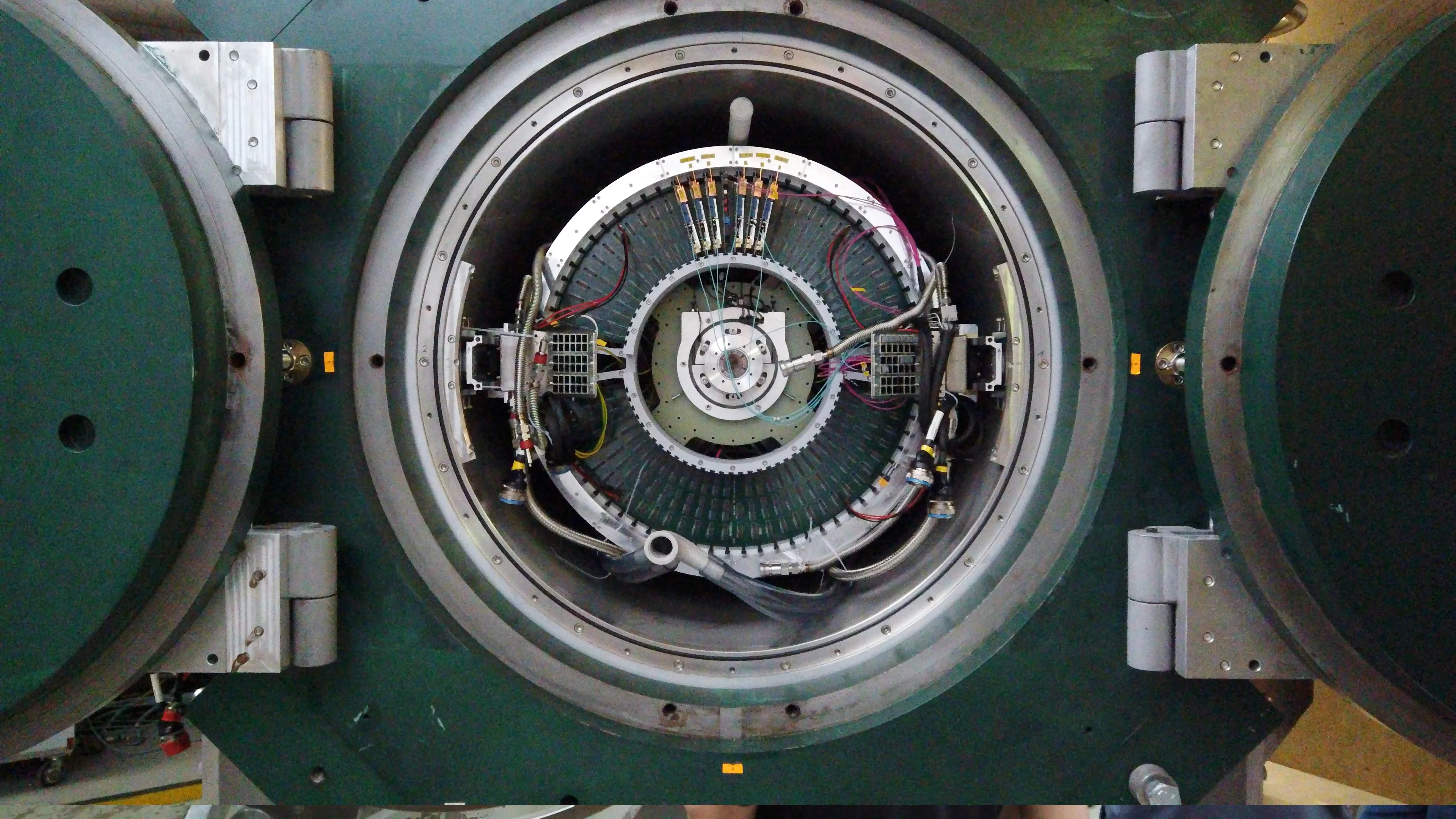 Mu3e detector inserted into the magnet