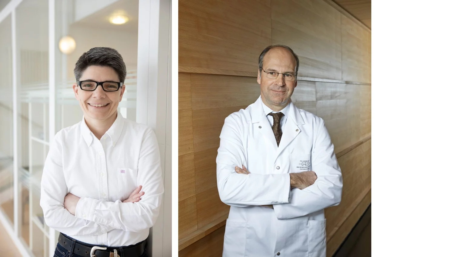 Damien Weber (rechts): Katrin Scheinemann, Onkologin am Ostschweizer Kinderspital in St. Gallen und Präsidentin der Schweizerischen Pädiatrischen Onkologie-Gruppe (SPOG).