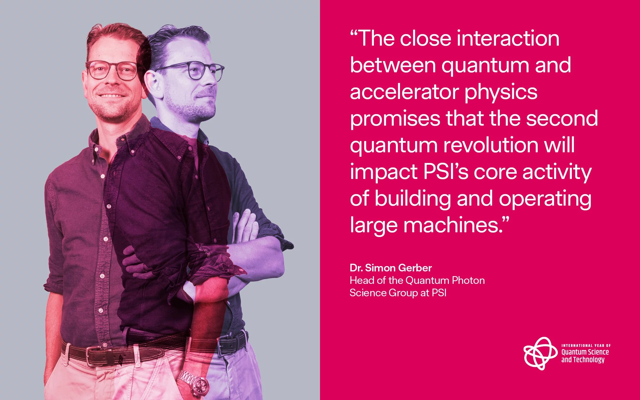 Simon Gerber pictured in superposition. 