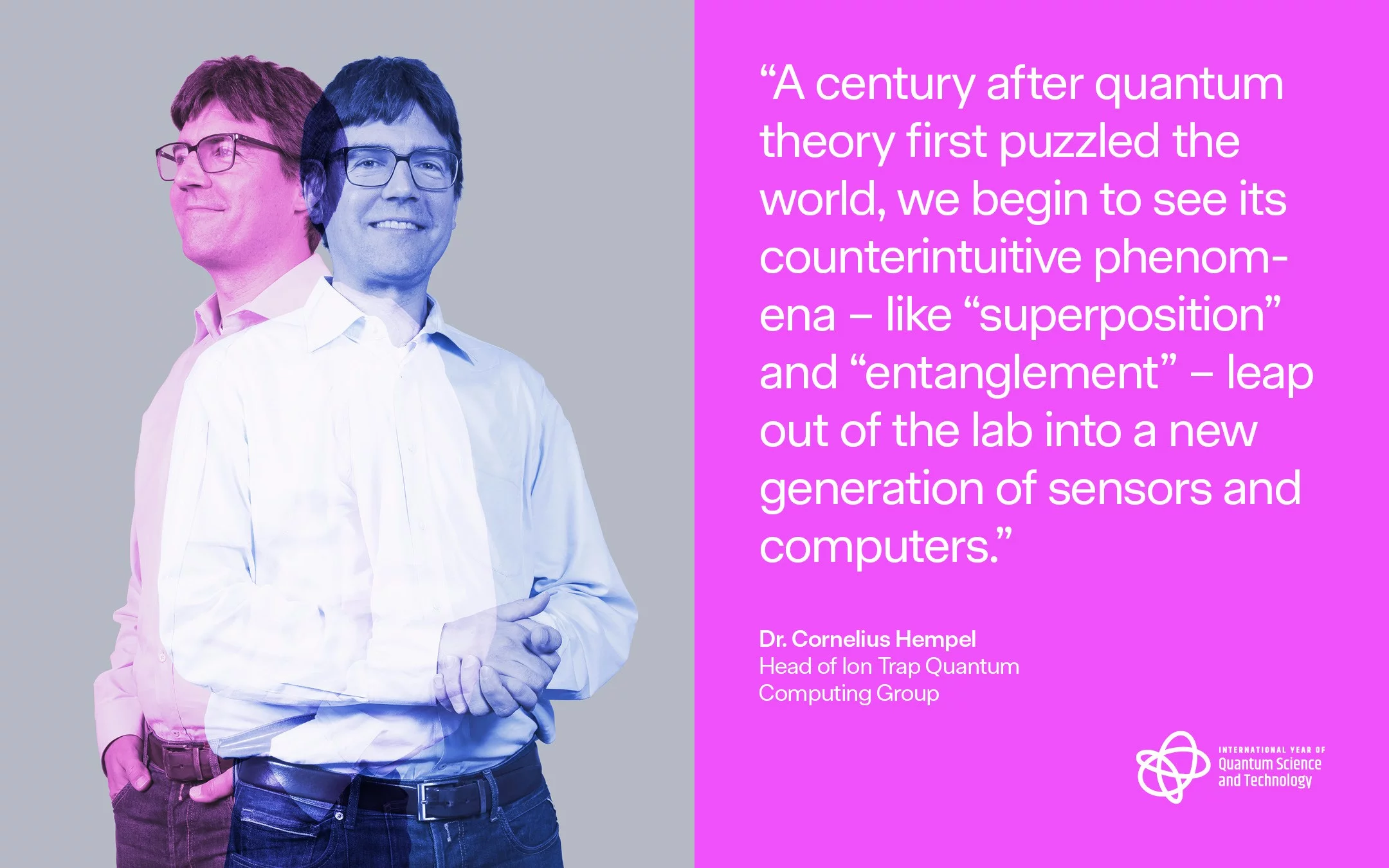 Cornelius Hempel, pictured in superposition. 