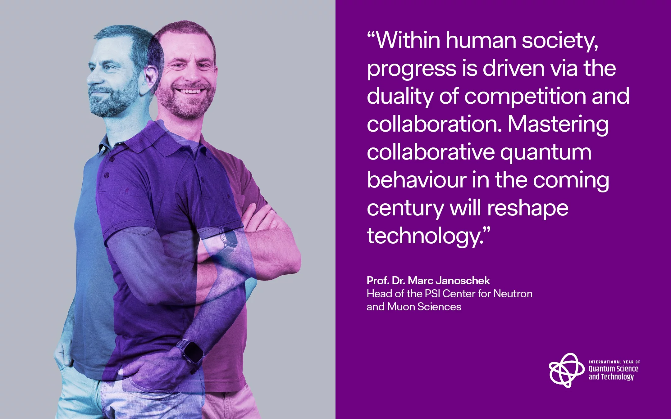 Marc Janoschek pictured in superposition. 