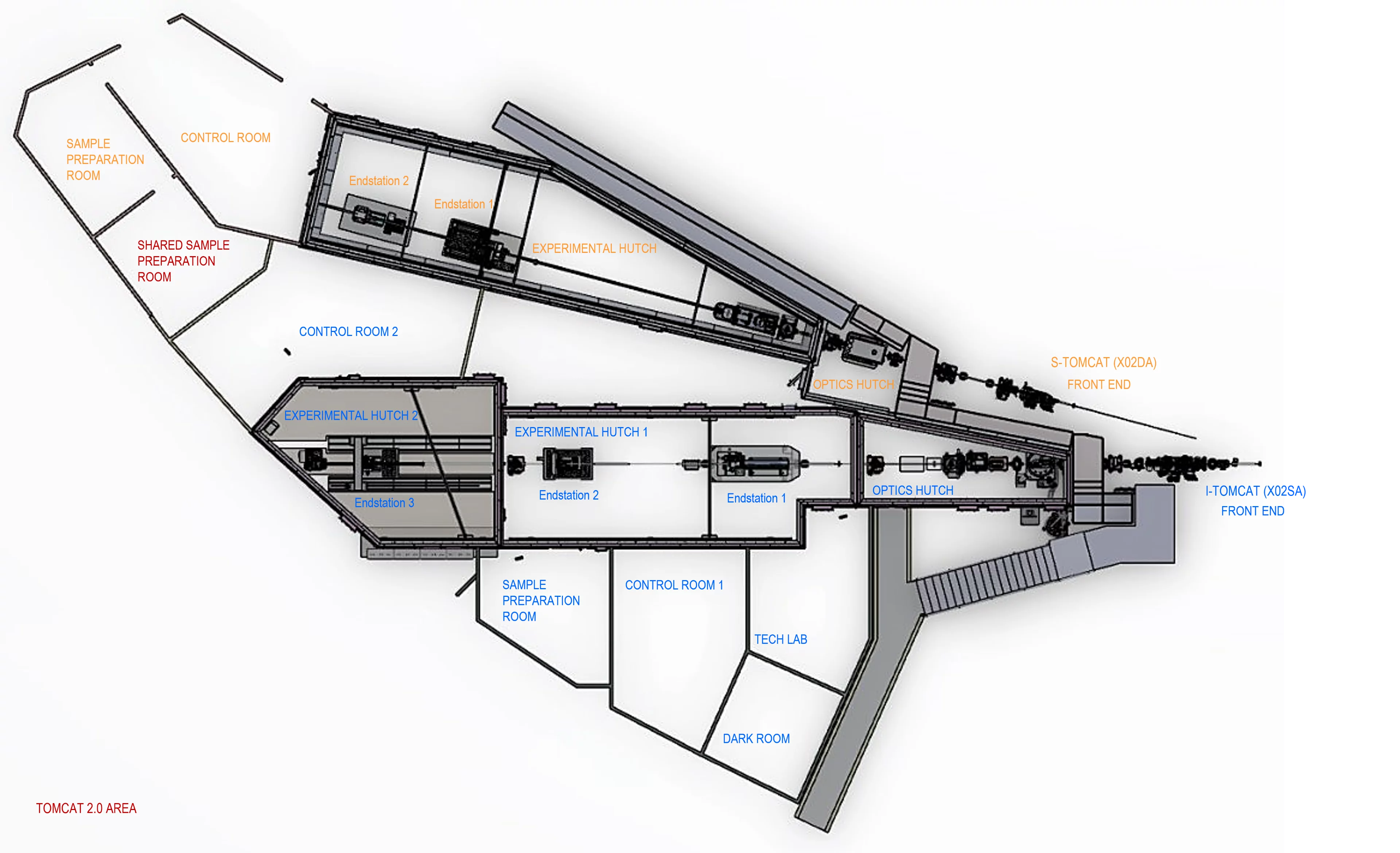 BeamlinesOverview TOMCAT 2.0 Area