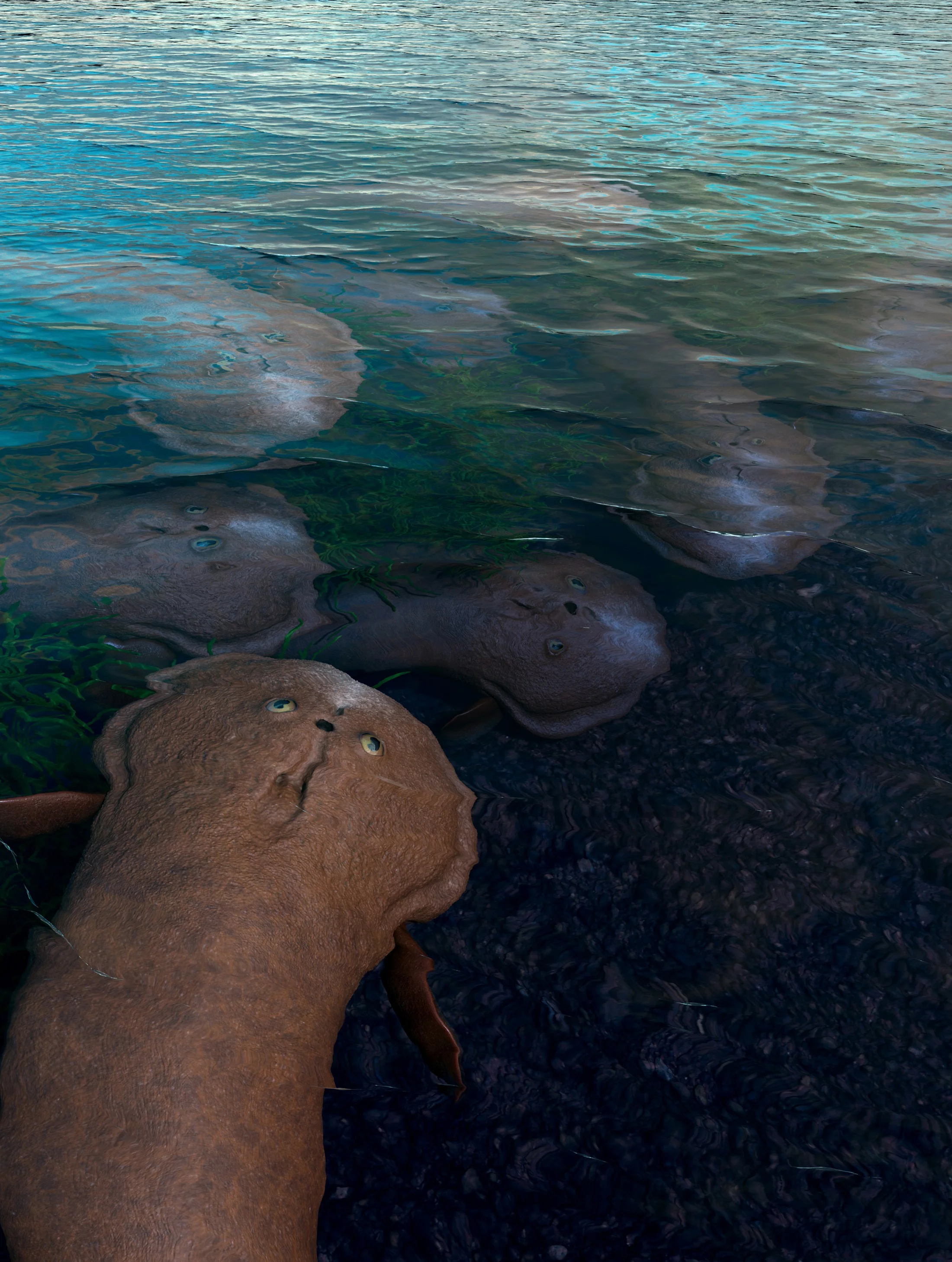 Norselaspis glacialis was a jawless fish from the Devonian period 400 million years ago, which had anatomical features such as a larger heart and sensory organs that allowed later fish to adapt to a predatory lifestyle once jaws evolved. (Kristen Tietjen, University of Kansas)