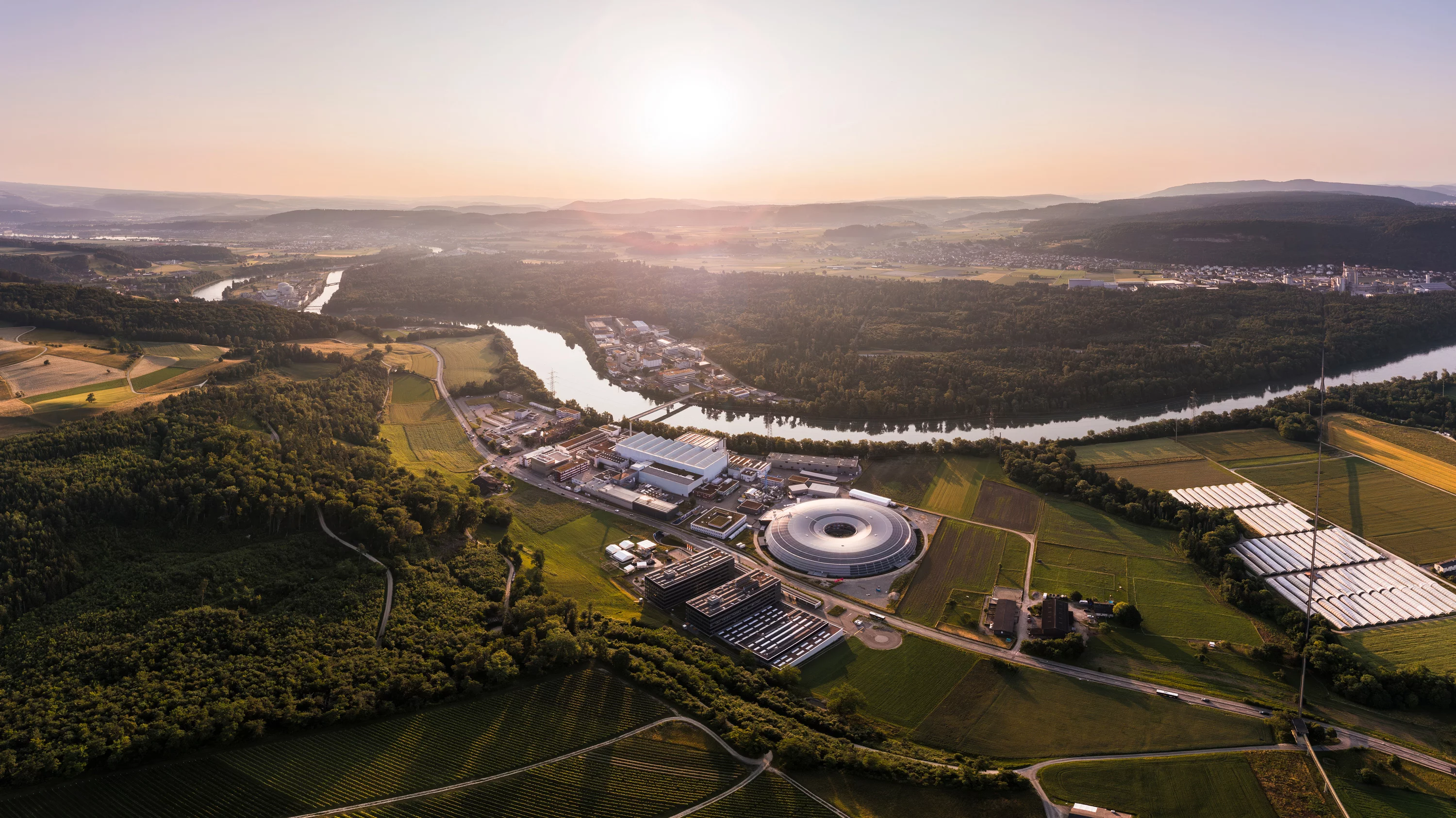 Luftbild Sonnenuntergang 2025