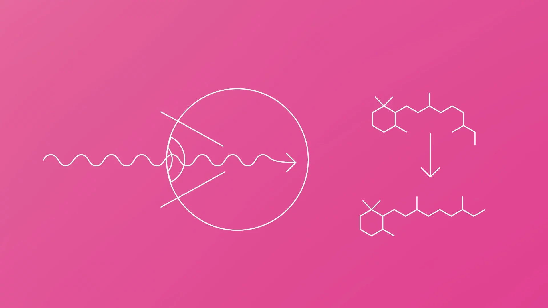 Das Molekül Retinal sitzt in der Netzhaut im Auge. Wenn Licht darauf trifft, ändert es seine Form und es wird ein Signal ans Gehirn gesendet. Das dauert nur knapp ein halbes Billionstel einer Sekunde. 
