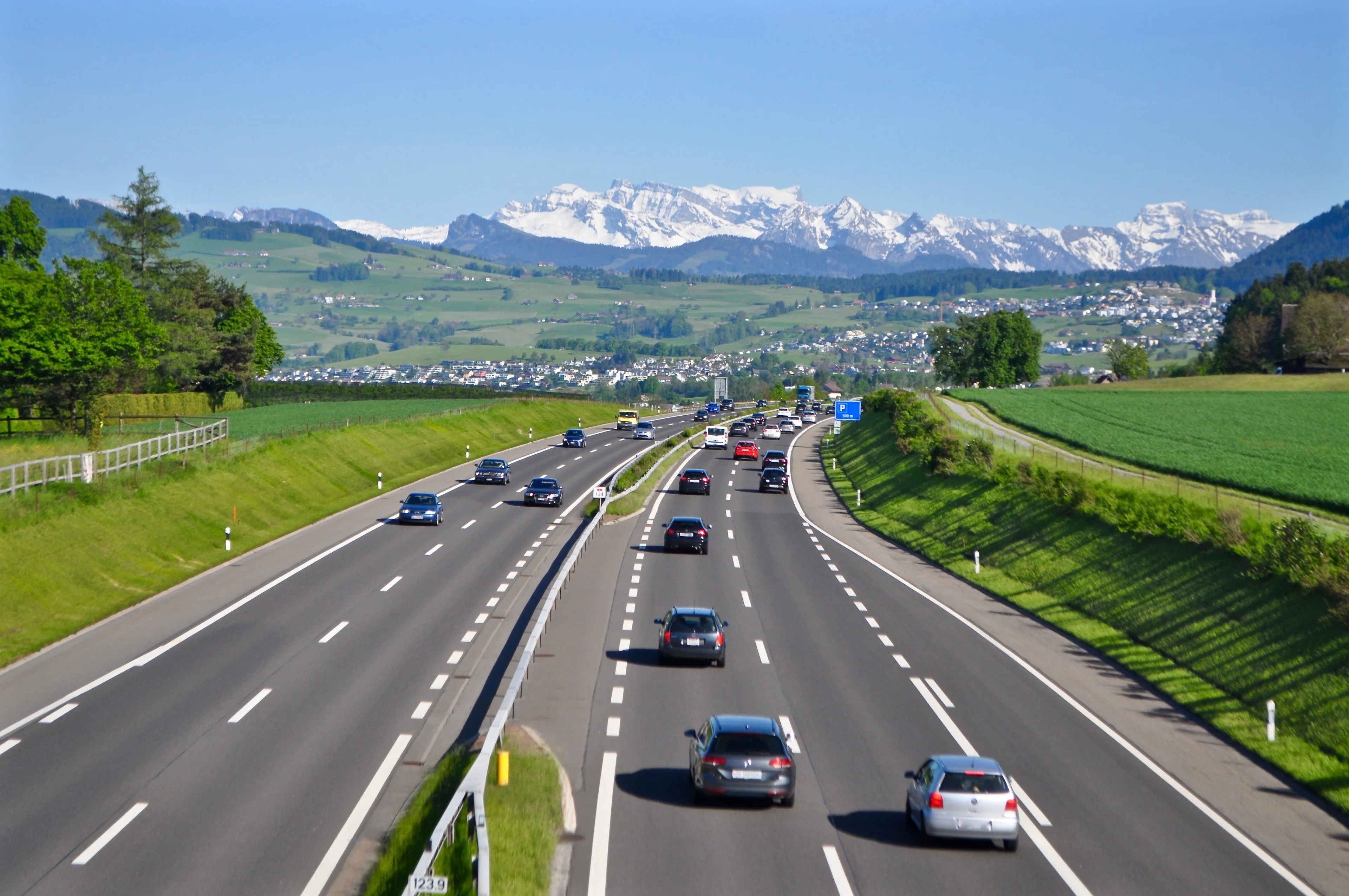 Autobahn in Switzerland