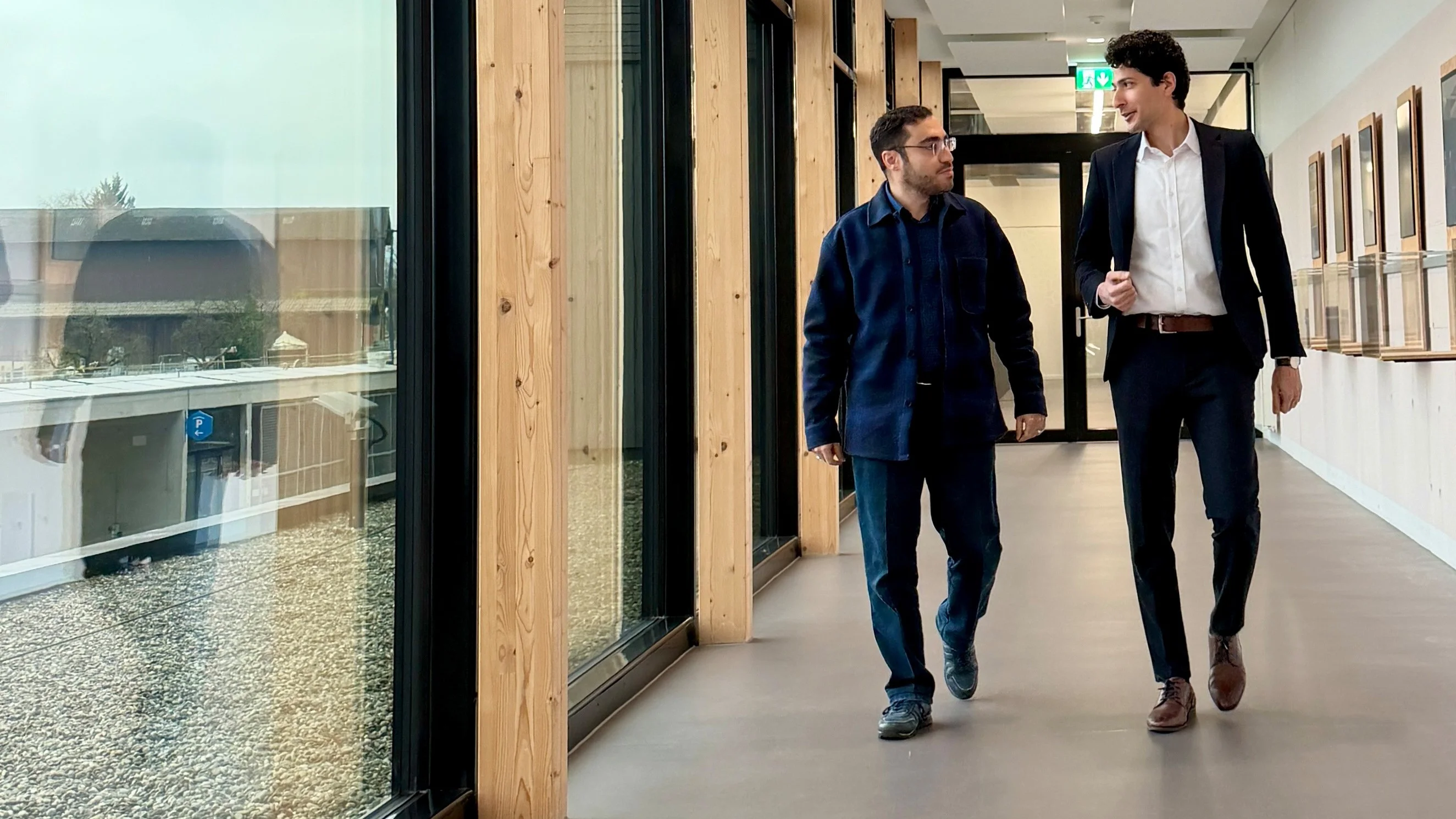 Mohsen Sadr (right) and Mohammadhossein Montazerian 