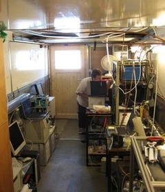 The PSI aerosol measurement trailer during a MEGAOPLI field experiment in Paris.