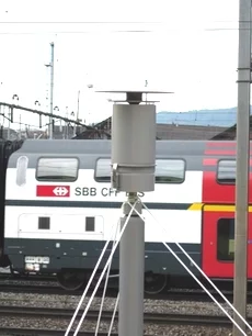 The inlet head of an RDI next to the railway tracks, Zürich, summer of 2003.