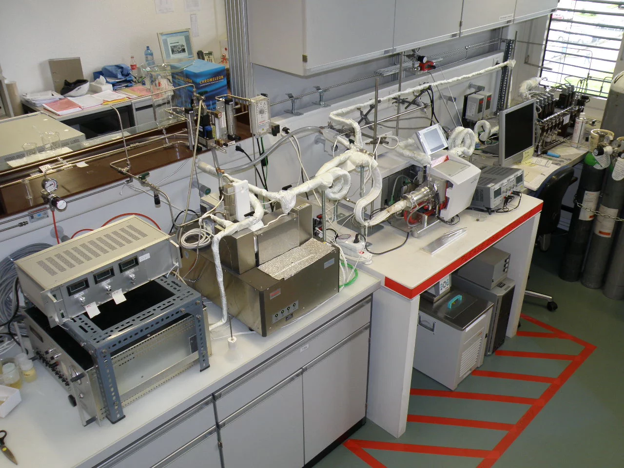 Unique TG-FTIR system for soot and material investigations