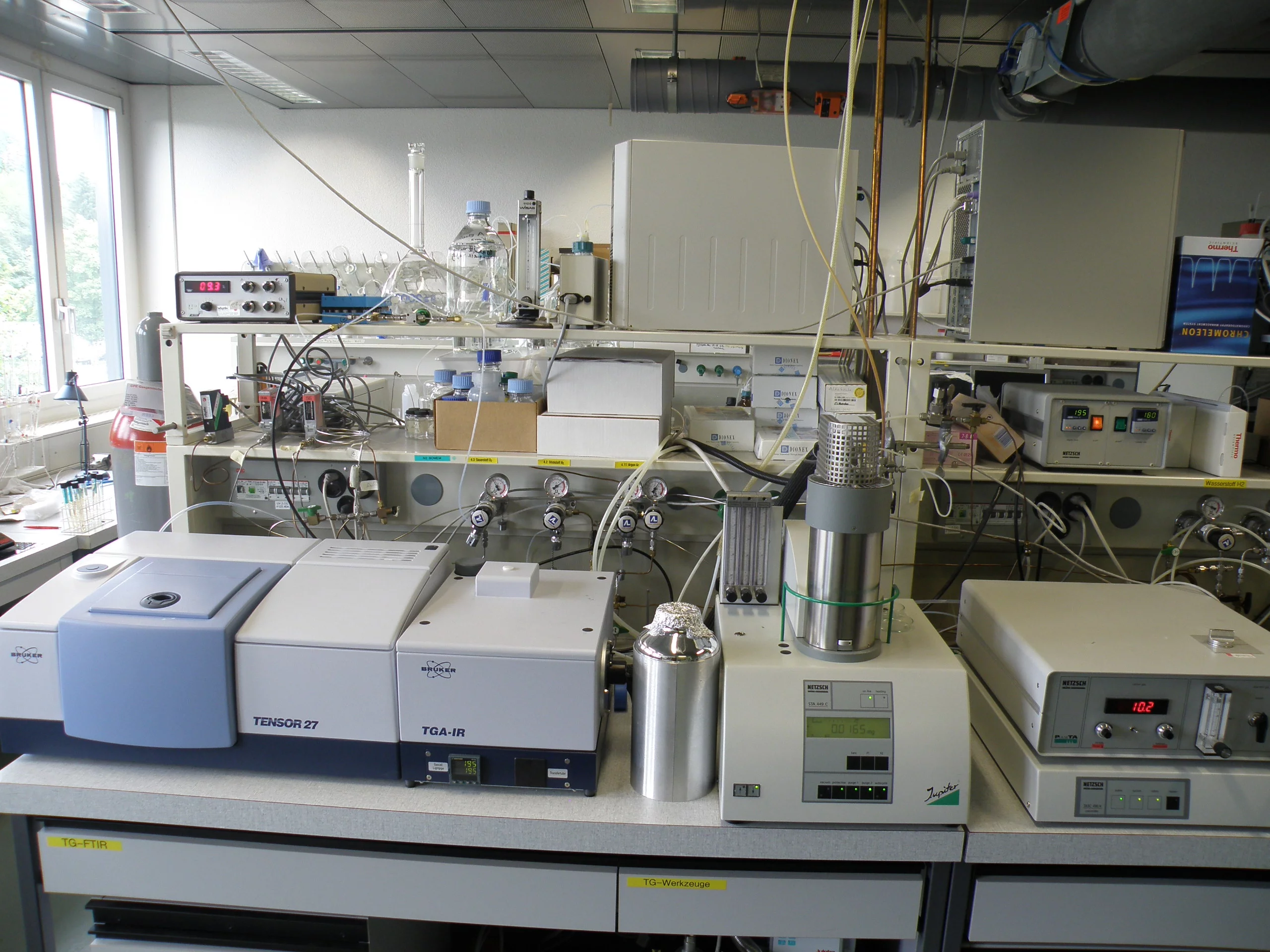 Netzsch TG-FTIR system with pulse box