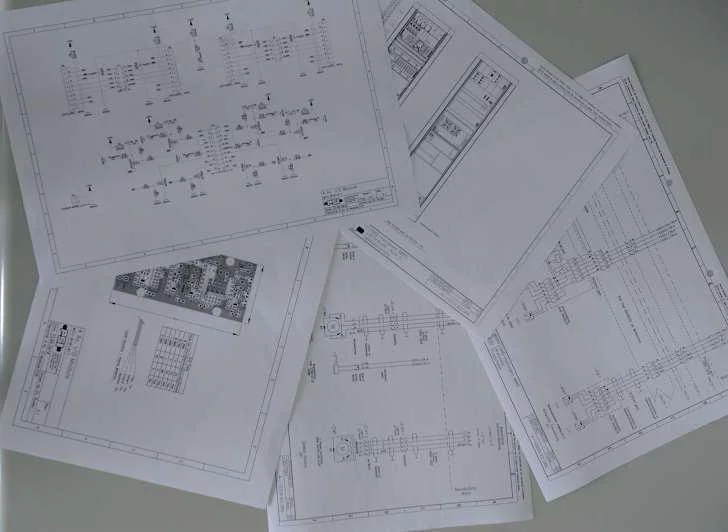 We are able to draw schematics on AutoCad, MentorGraphics, PCad and other popular Microsoft-Programms.