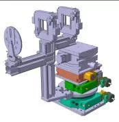 sample table with optical bench