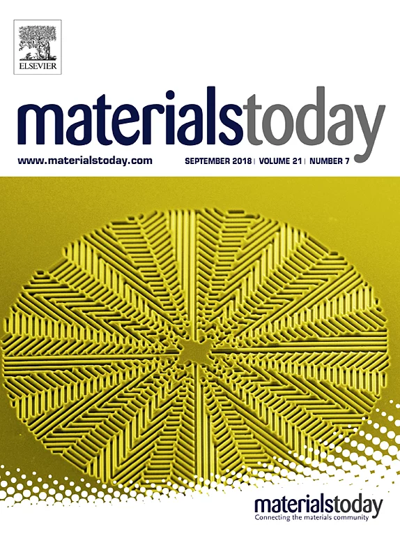 Cover Page of the September 2018 issue of Materials Today