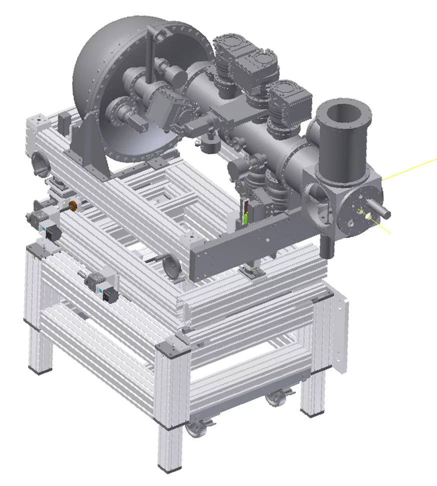 Sketch of the HiPP-2 analyzer connected to the liquid-jet experimental chamber.
