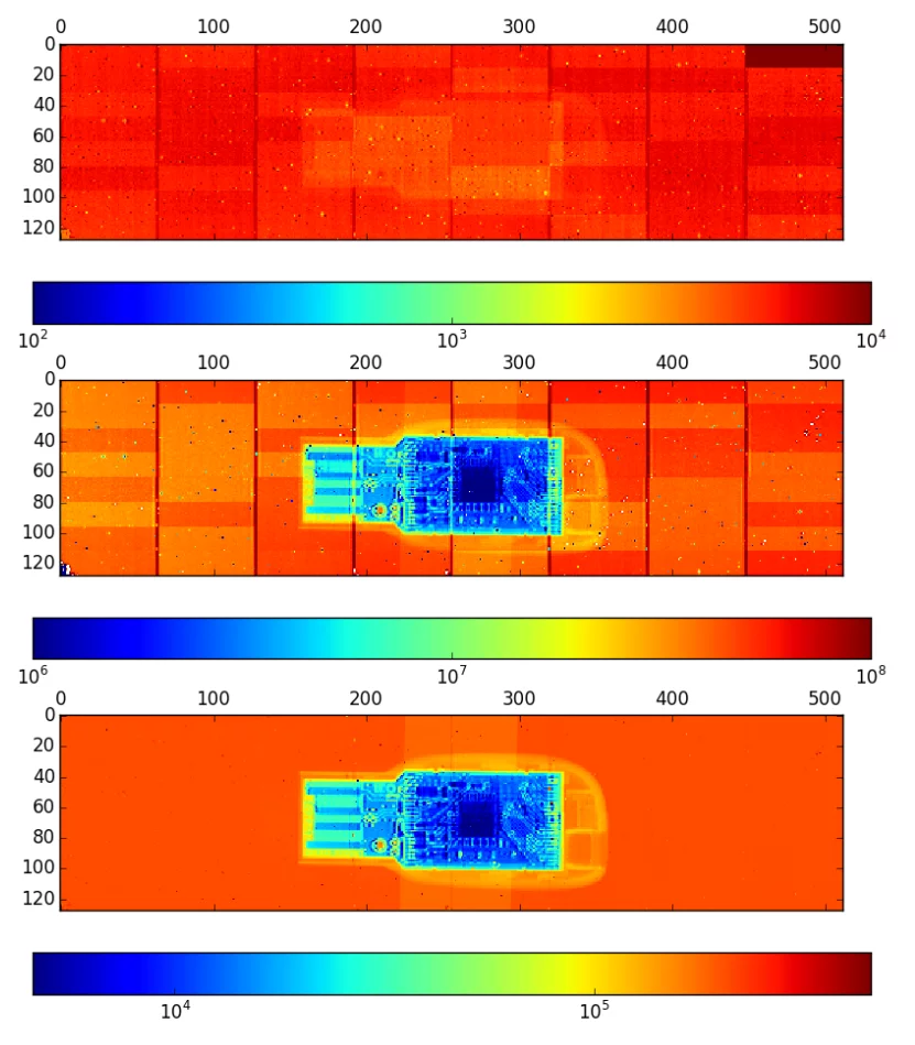 Image of an USB stick taken by an AGIPD chip set-up