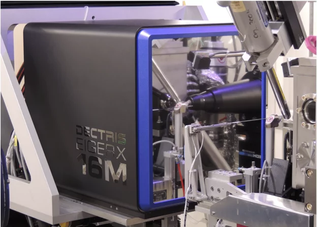 EIGER X 16M at Swiss Light Source beamline X06SA. (Oliver Bunk, Paul Scherrer Institute)