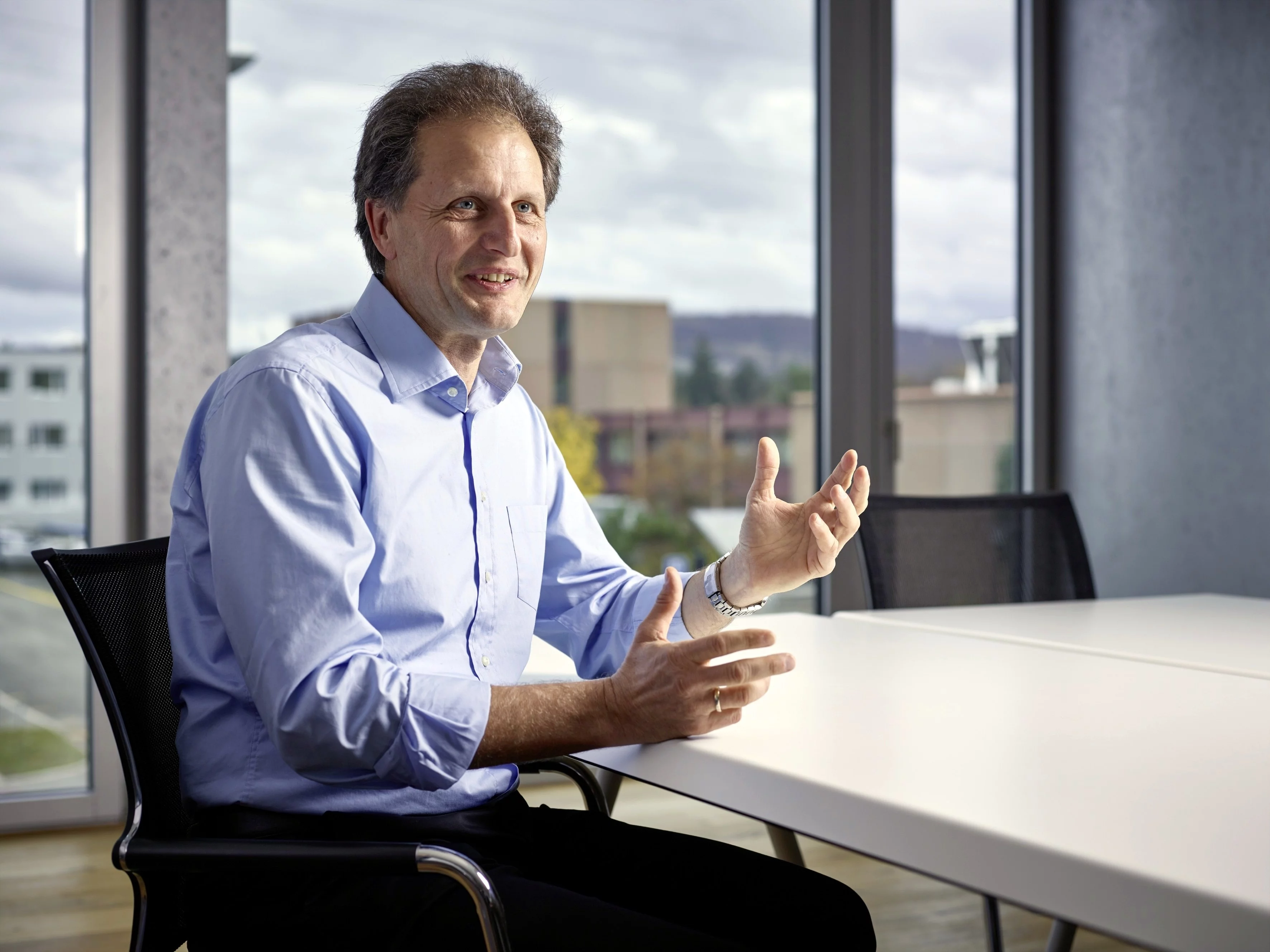 Michael Hennig worked at Roche before he founded the biotech start-up leadXpro in 2015. (Photo: Scanderbeg Sauer Photography)