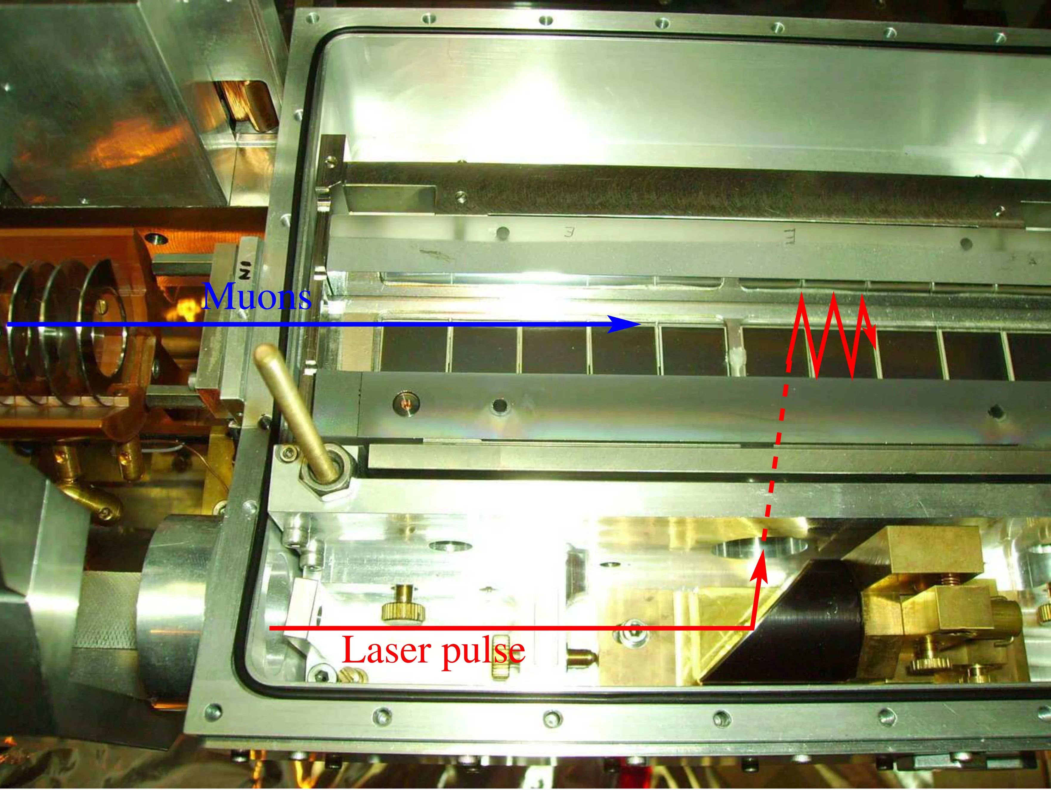 Picture of the open gas target used for the experiment.