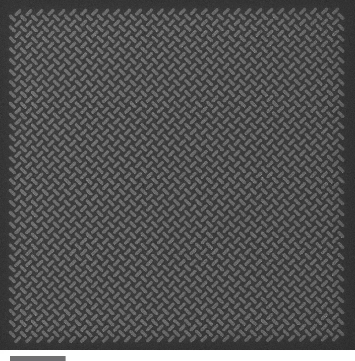 Electron microscopy image of ‘chiral ice’, showing the geometry of the nanomagnet assembly. Scale bar: 3 µm.