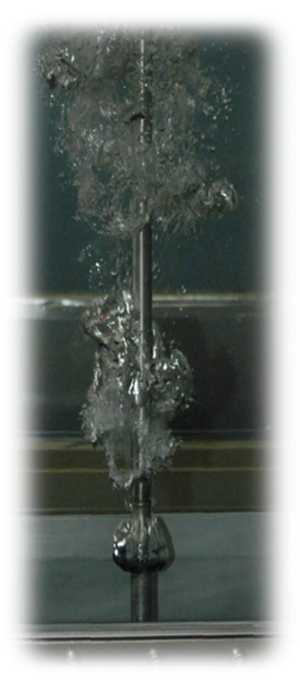 Bubbly flow in Water Pool