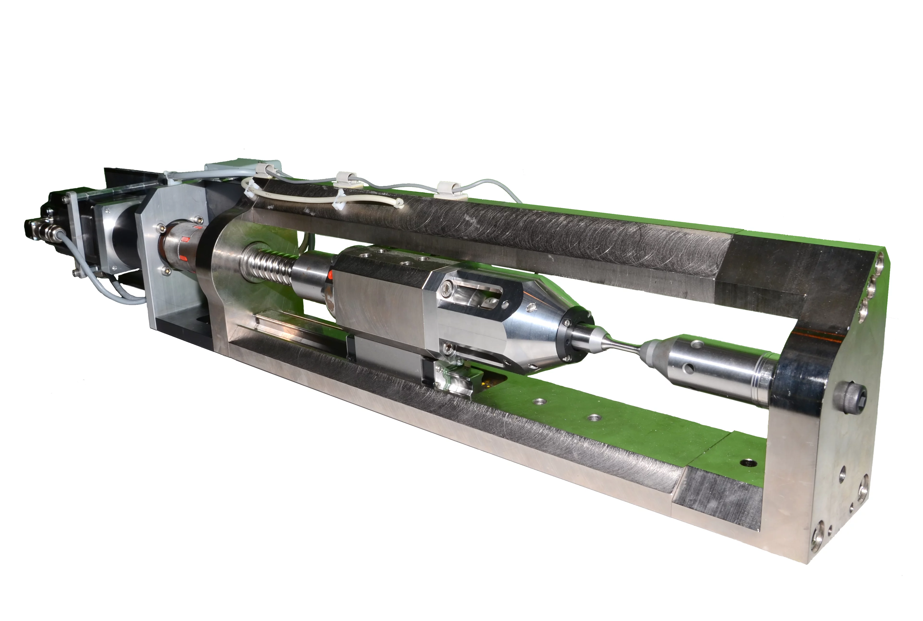 Load frame positioned horizontally.