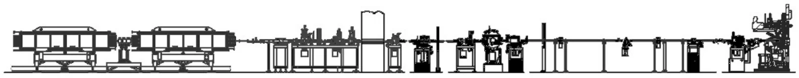Figure 2:  Side view of the SIS beamline