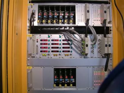 Stepper motor drive control electronics.