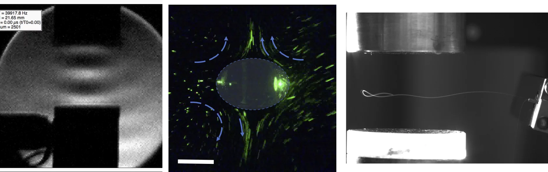 Ultrasound standingwave, acoustic streaming, and capturing of droplet