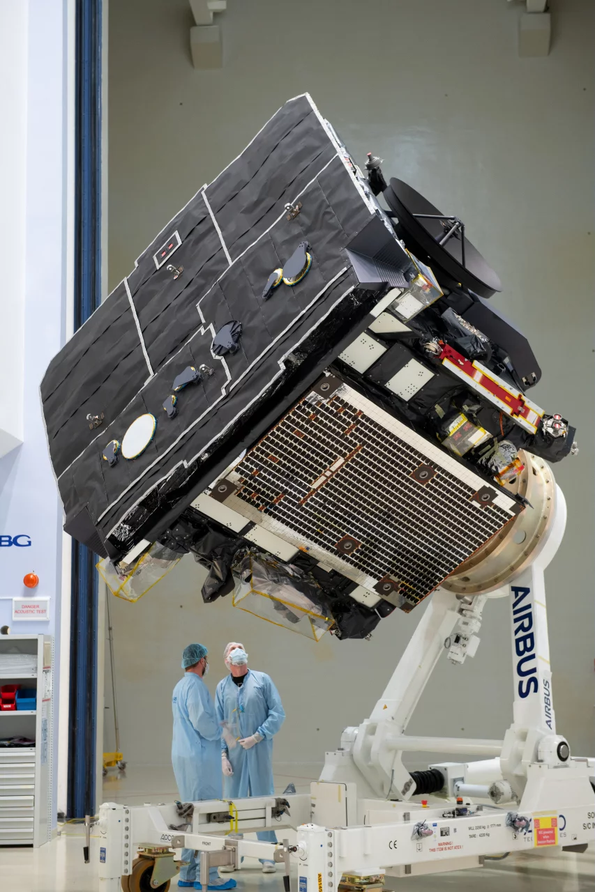 ESA's Solar Orbiter at IABG in Ottobrunn, Germany, in October 2019