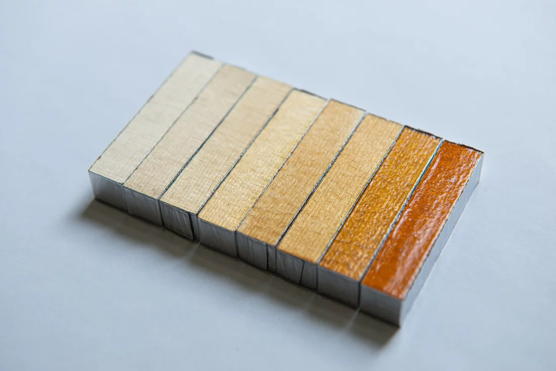 Holzproben für die Messung