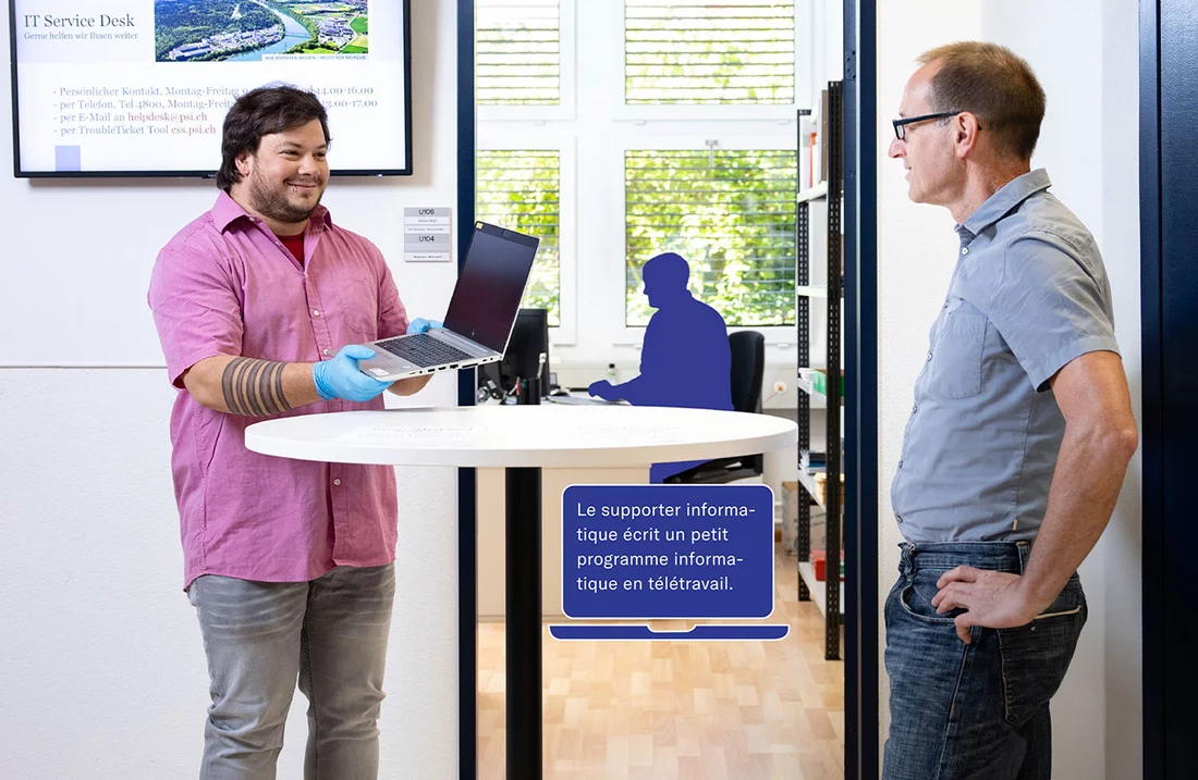 Les services IT sont particulièrement sollicités en situation extraordinaire: pour rendre possible le télétravail de près de 2000 collaborateurs, des ordinateurs portables et des licences supplémentaires ont dû être acquis. 