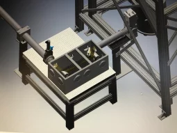 CAD drawiing of coupling setup