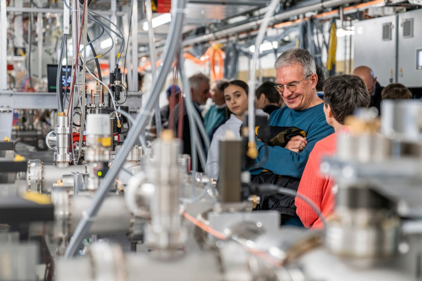 The large research facilities at PSI, such as the Swiss X-ray Free-Electron Laser SwissFEL, were open to visitors.