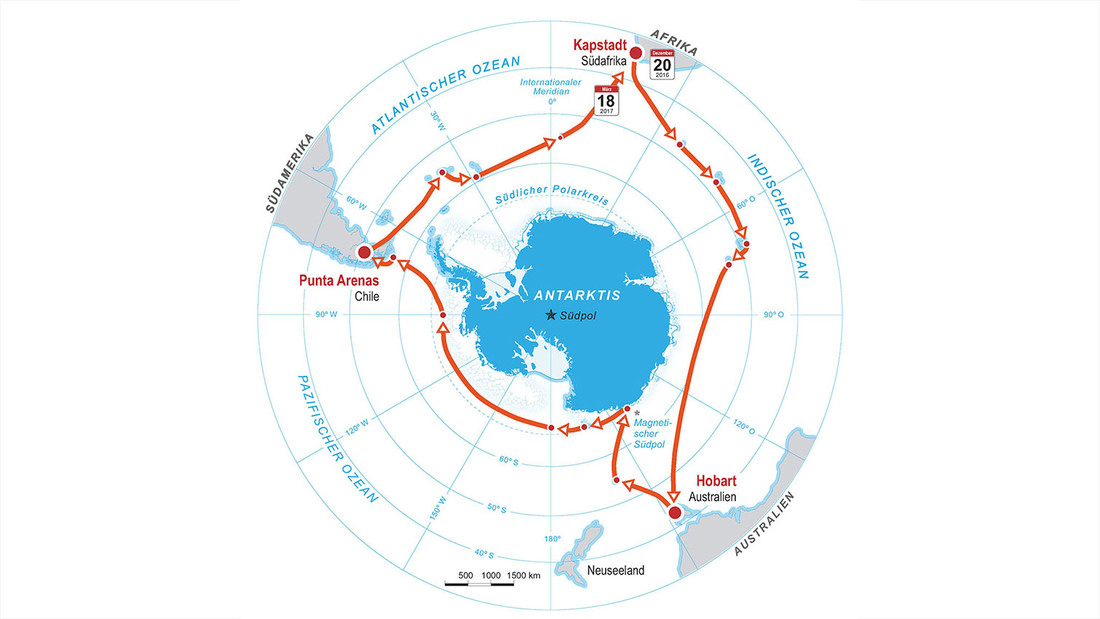 2016: Expedition to circumnavigate the Antarctic