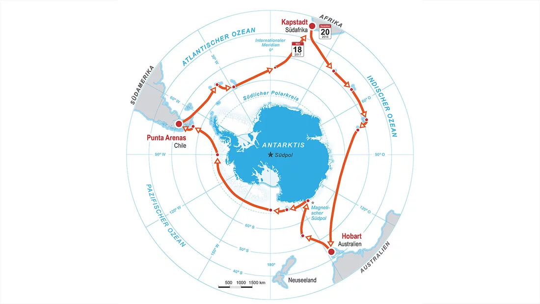 2016: Expedition to circumnavigate the Antarctic