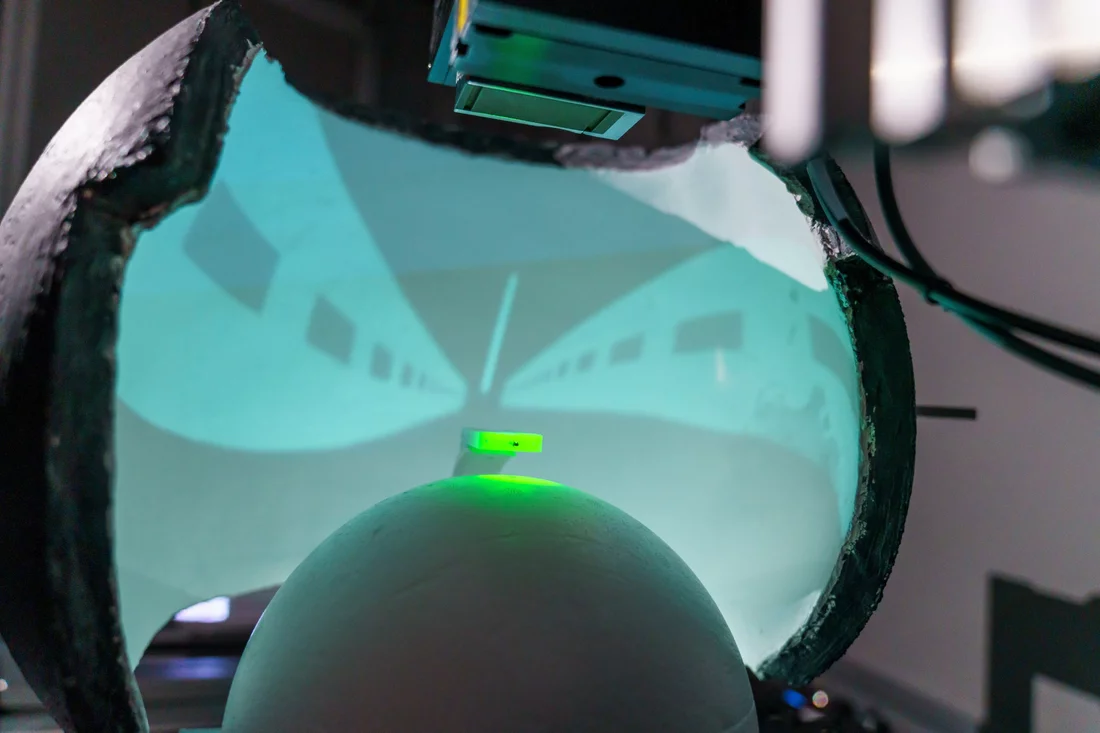 Währenddessen läuft die Maus durch diesen virtuellen Korridor und muss sich dabei ein Muster merken. 