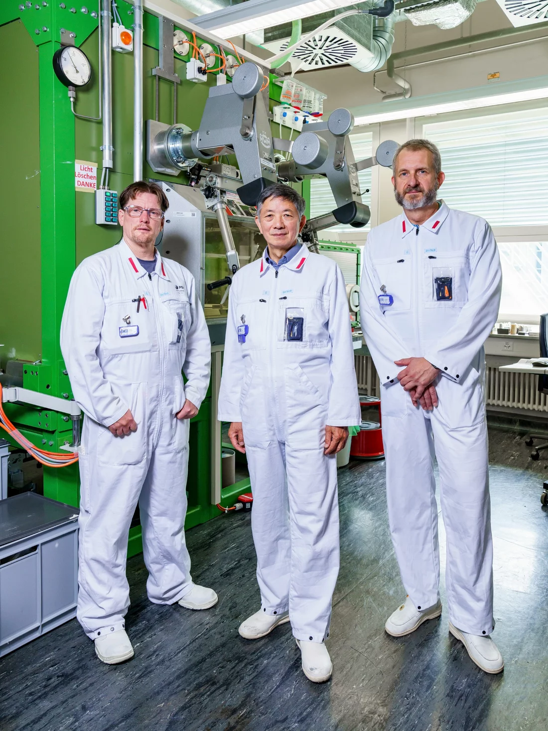 From left: Roger Brun, Yong Dai, and Manuel Pouchon 