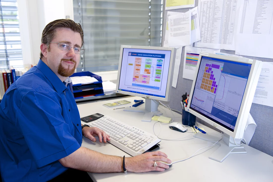 Hakim Ferroukhi, head of the Core Behaviour Group. Photo: Frank Reiser/ Paul Scherrer Institute.