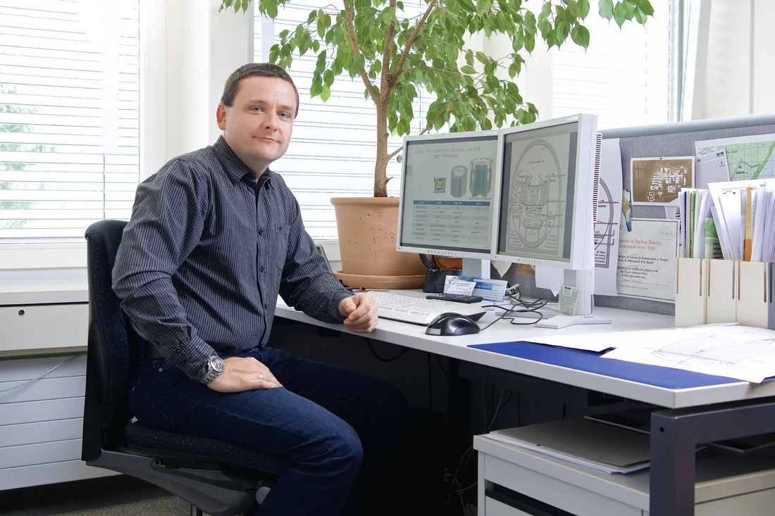Jiri Krepel, researcher in the group Fast reactors at PSI. (Photo: Paul Scherrer Institute/Markus Fischer)