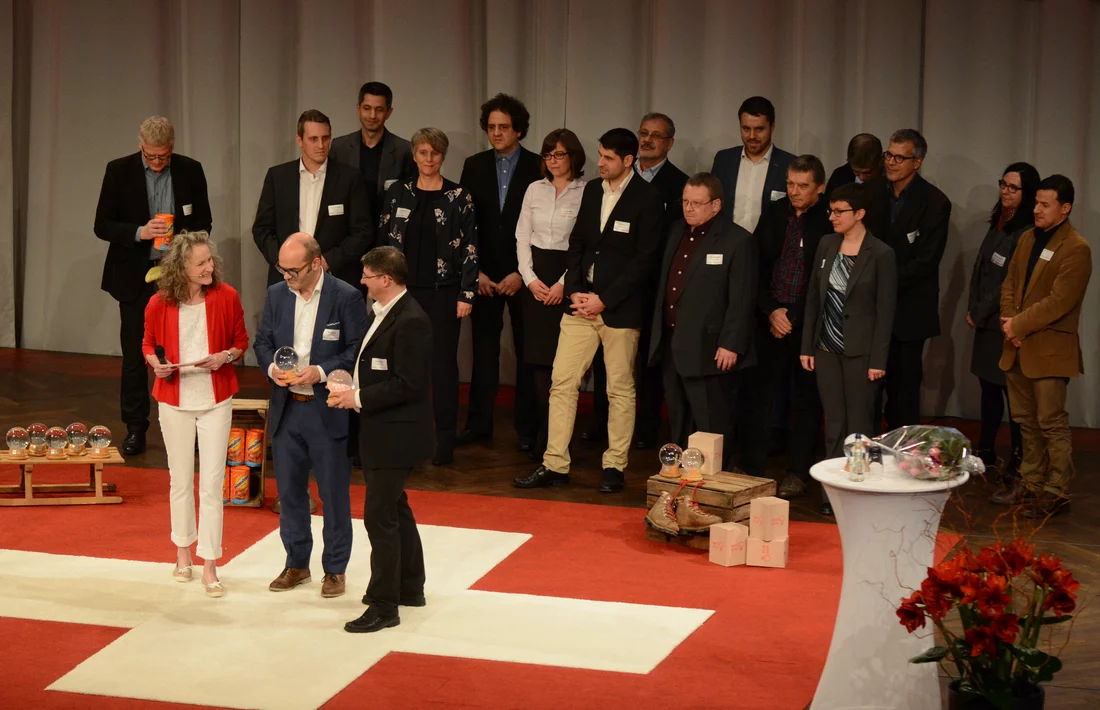 PSI and Energie 360° are happy about the recognition conferred by the Watt d'Or 2018. (©BFE2018)