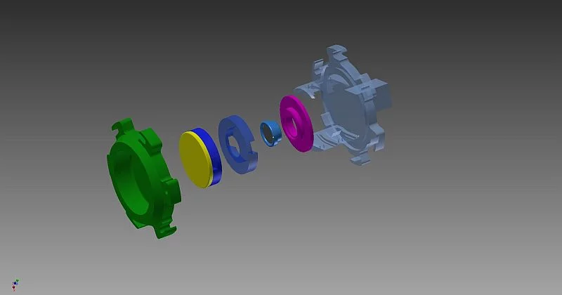  A typical target assembly used for the production of radionuclides.
