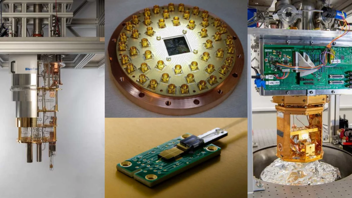 Superconducting and trapped ion quantum computiung hardware