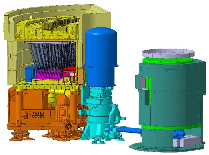 Drawing Overview of the instrument CAMEA