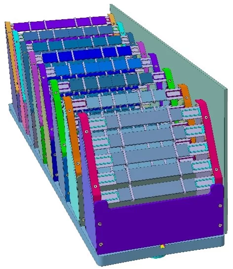 Drawing Overview of the CAMEA multi-analyser system