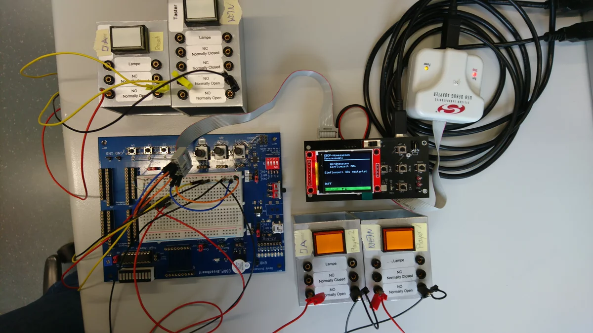 Testaufbau der Messanlage