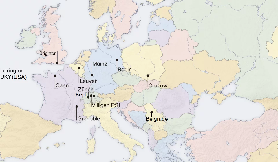 Collaboration map November 2025