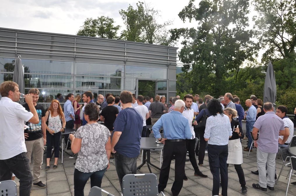 Apéro auf der Oase-Terrasse