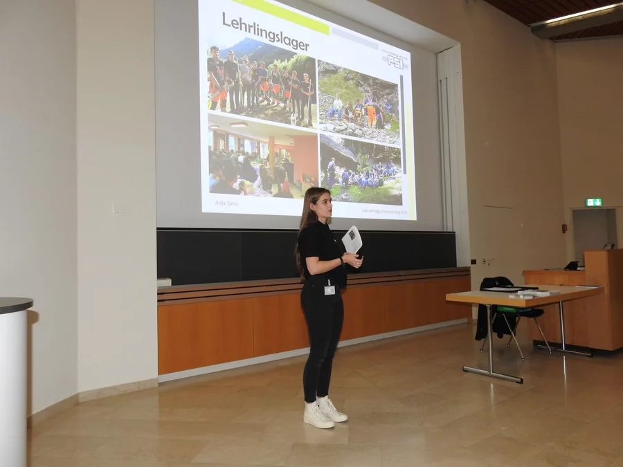 Anja stellt das PSI und die Berufsbildung vor