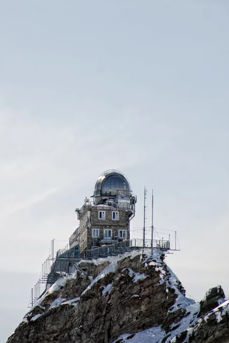 View at the Jungfraujoch Research Station.
